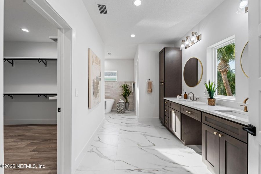 Furnished interior view inside a new home in , Jacksonville Beach (Image 44). Furnished interior view inside a new home in , Jacksonville Beach (Image 44).