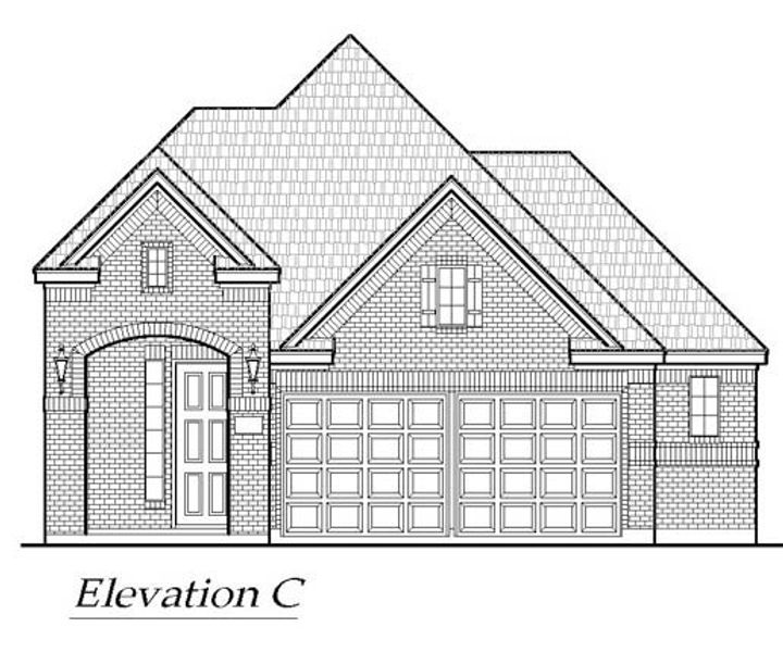 Exterior rendering of this home design in Avondale, Fate, TX (Image 5).