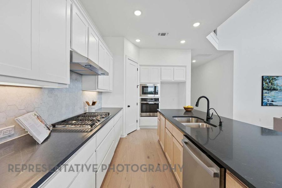 Furnished interior view inside a new home in Parkside On The River: 50ft. lots, Georgetown (Image 28).