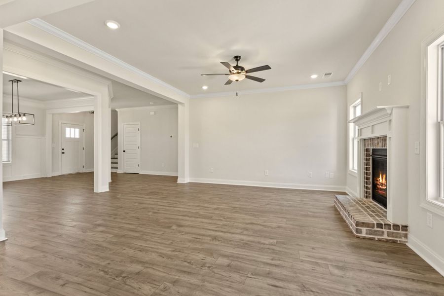 Spacious, unfurnished interior of a new home in Cherokee Knoll, Williamston (Image 17).