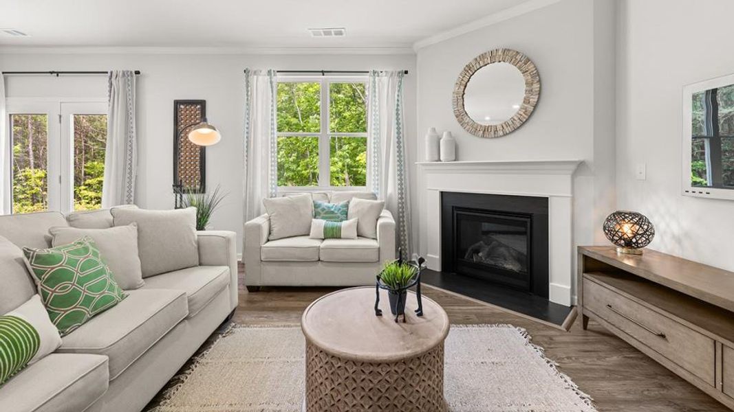 Furnished interior view inside a new home in Parkside at Carter Grove, Cartersville (Image 28). Furnished interior view inside a new home in Parkside at Carter Grove, Cartersville (Image 28).
