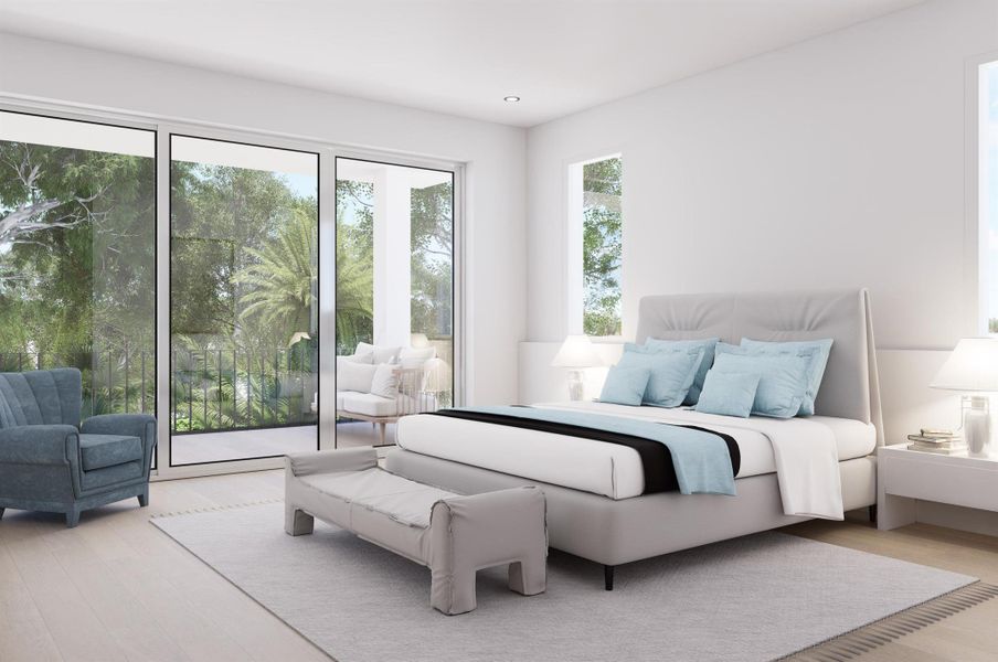 Furnished interior view inside a new home in , West Palm Beach (Image 9).