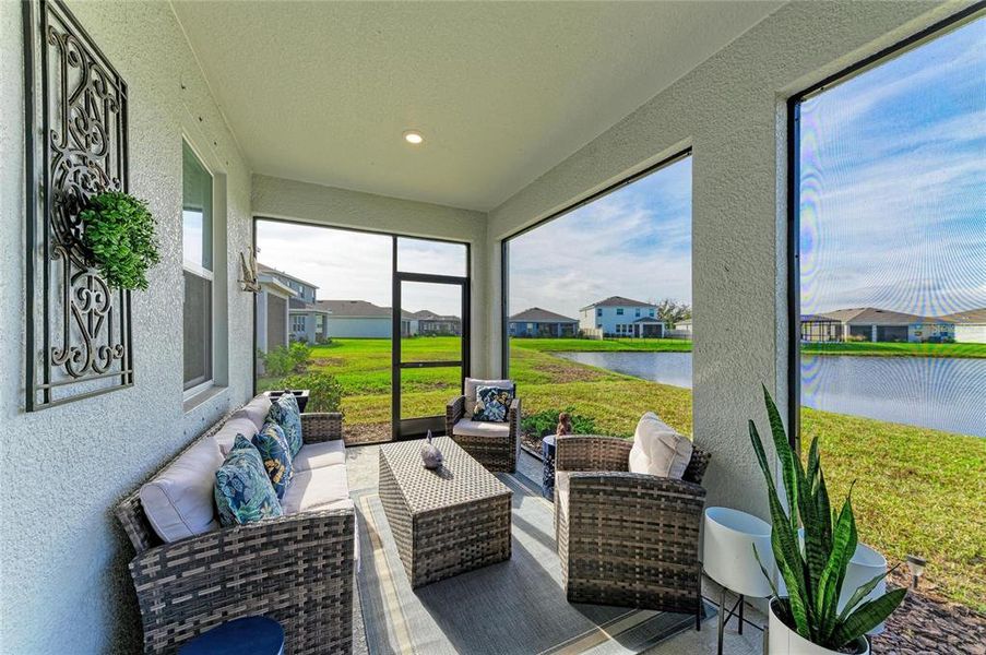 Exterior details and patio area of a home in Coddington, Bradenton (Image 3). Exterior details and patio area of a home in Coddington, Bradenton (Image 3).