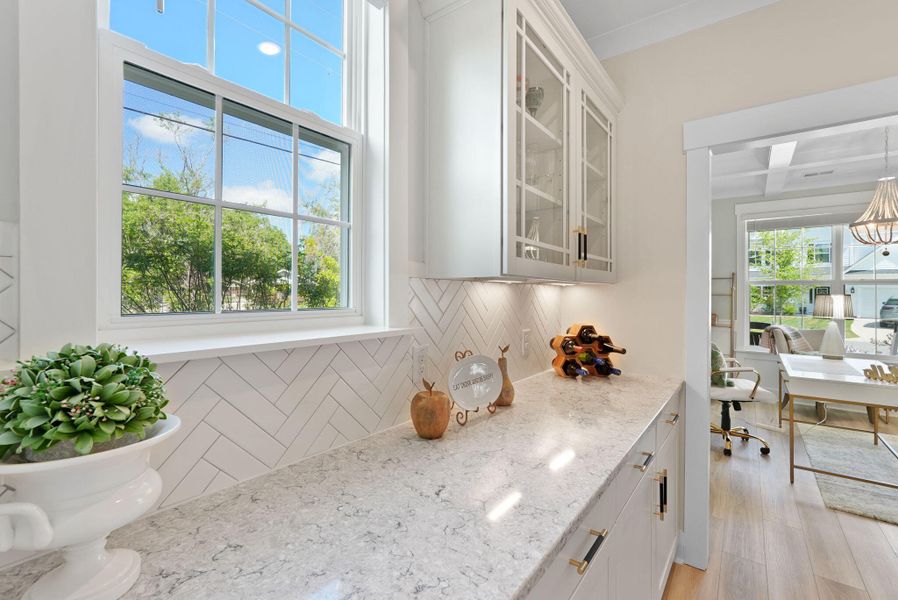Furnished interior view inside a new home in Cordgrass Landing, Johns Island (Image 10).