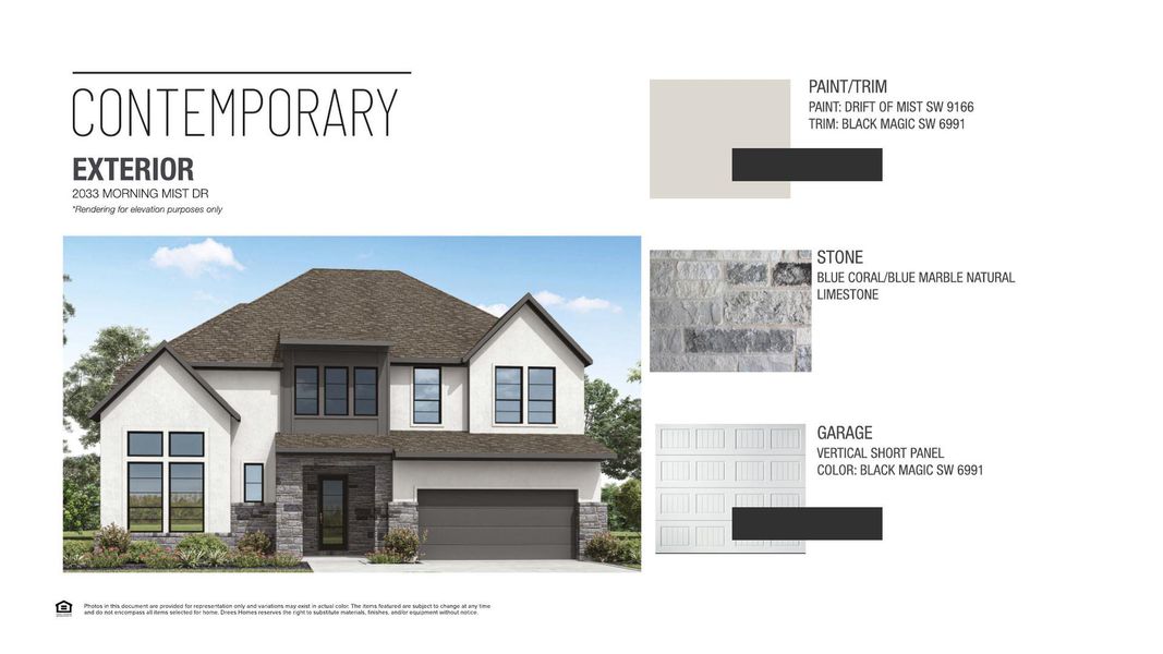 Sample of building materials used in homes in Wolf Ranch West Bend - 60', Georgetown (Image 7).