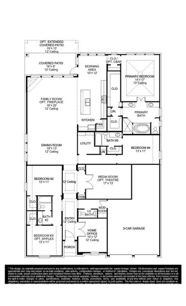 2D floor plan layout of this home in Jubilee, Hockley, TX (Image 4). 2D floor plan layout of this home in Jubilee, Hockley, TX (Image 4).