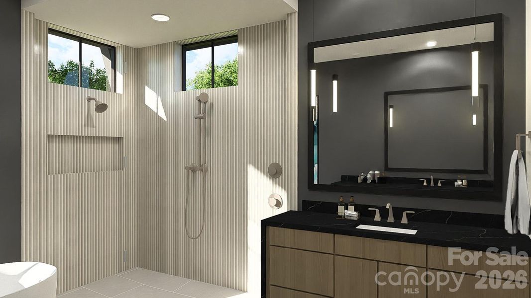 Furnished interior view inside a new home in , Charlotte (Image 15).