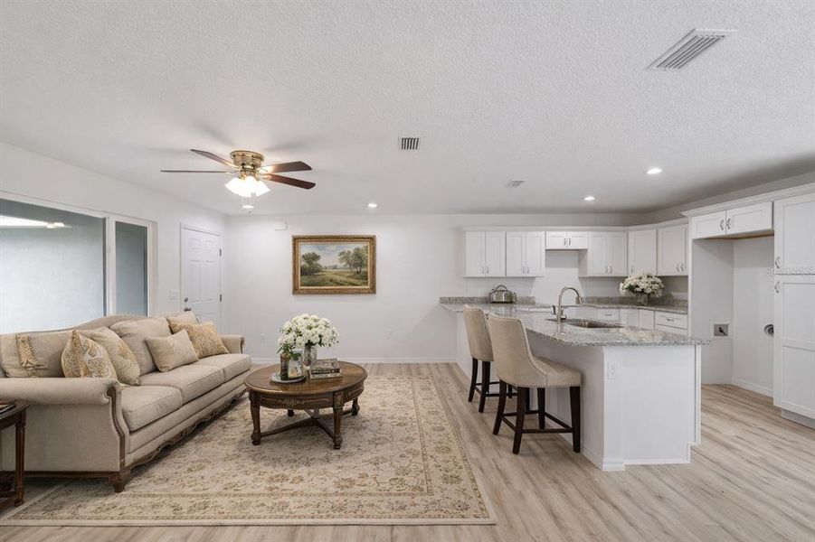 Furnished interior view inside a new home in , Dunnellon (Image 10).