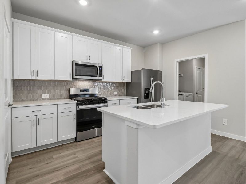 Furnished interior view inside a new home in Cibolo Hills West - Spring Series, Fort Worth (Image 8).