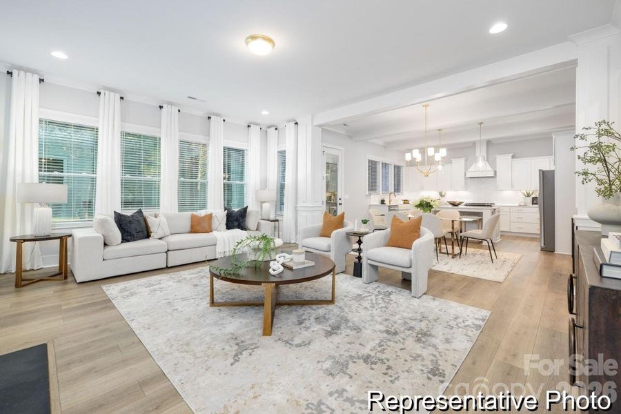 Furnished interior view inside a new home in Heritage Hall, Statesville (Image 31).