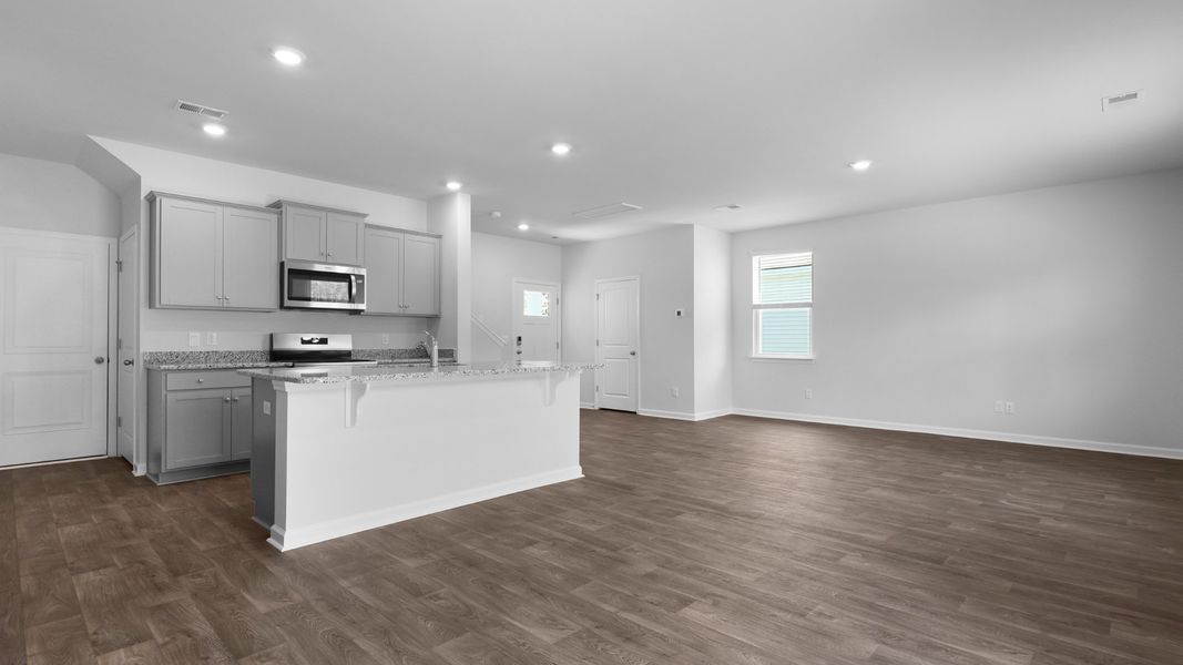 Representative unfurnished interior of a home built from the Aisle by D.R. Horton in Pine Hills at Cane Bay, Summerville (Image 12).
