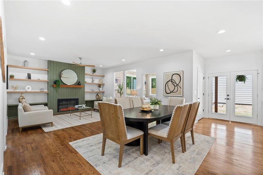 Furnished interior view inside a new home in , Atlanta (Image 17).