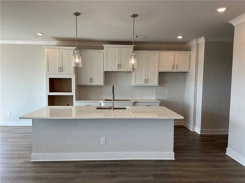 Furnished interior view inside a new home in Rosewood Lake Preserve, Hoschton (Image 4). Furnished interior view inside a new home in Rosewood Lake Preserve, Hoschton (Image 4).