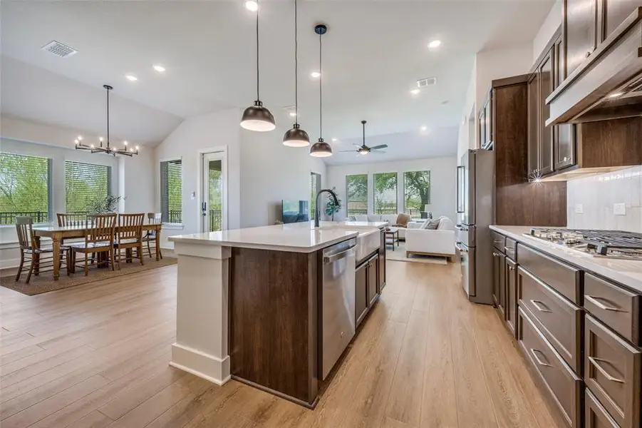Furnished interior view inside a new home in , Little Elm (Image 5). Furnished interior view inside a new home in , Little Elm (Image 5).