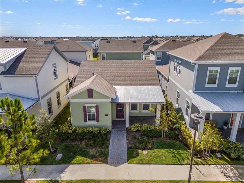 Exterior details and patio area of a home in Summerdale Park at Lake Nona, Orlando (Image 2).