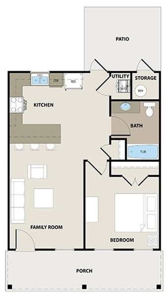 2D floor plan layout for the Juliette by Peachtree Building Group in The Cottages at East Lanier, Fayetteville, GA (Image 2). 2D floor plan layout for the Juliette by Peachtree Building Group in The Cottages at East Lanier, Fayetteville, GA (Image 2).