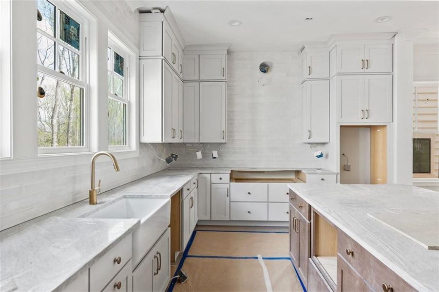 In-progress construction of a new home in , Alpharetta, GA (Image 18).