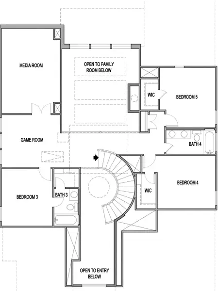 2D floor plan layout of this home in Esperanza, Boerne, TX (Image 3). 2D floor plan layout of this home in Esperanza, Boerne, TX (Image 3).