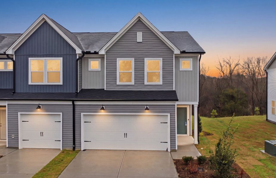 Front exterior of a new home in McConnell Ridge, McLeansville, NC, highlighting curb appeal (Image 17).