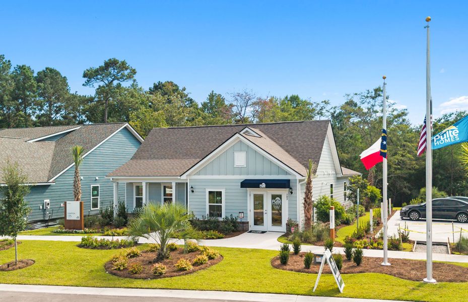 Front exterior of a new home in Solserra, Shallotte, NC, highlighting curb appeal (Image 2). Front exterior of a new home in Solserra, Shallotte, NC, highlighting curb appeal (Image 2).