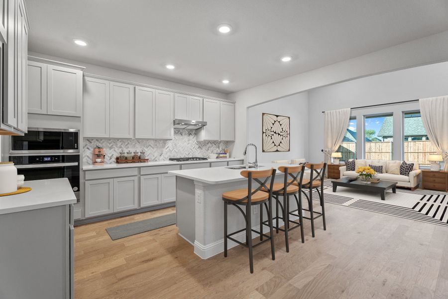 Representative furnished interior of a home built from the Parker by Beazer Homes in Saratoga, Aubrey (Image 10).
