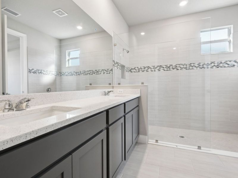 Primary Bath in the Coral floorplan