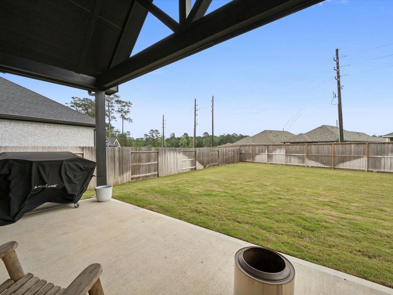 Exterior details and patio area of a home in Audubon, Magnolia (Image 20).