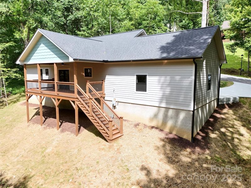 Front exterior of a new home in , Maggie Valley, NC, highlighting curb appeal (Image 16).