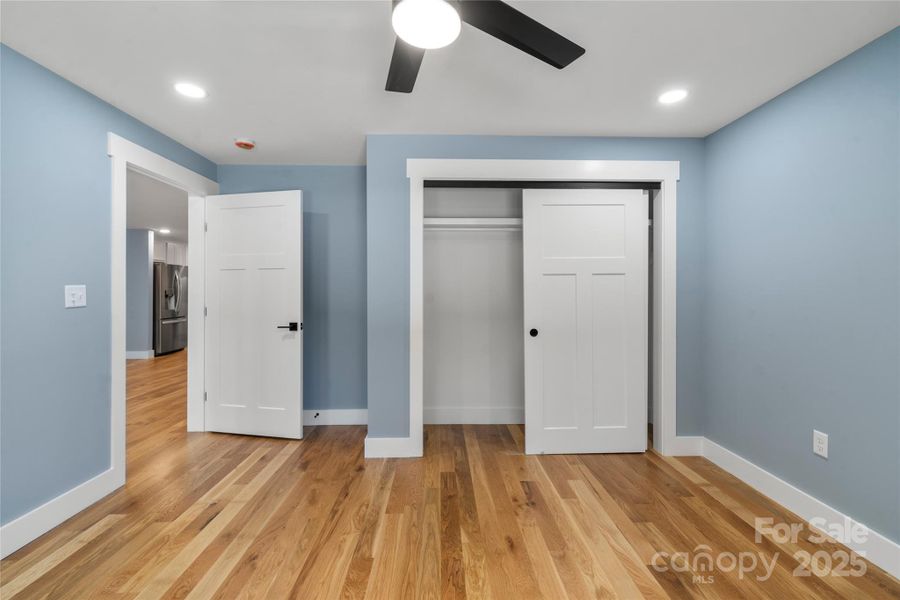 Spacious lower level bedroom