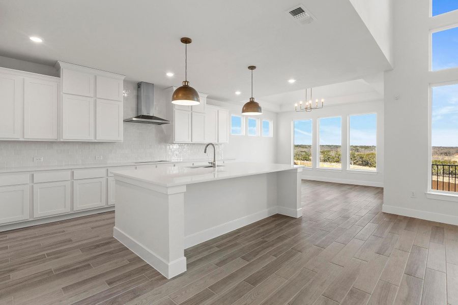 Furnished interior view inside a new home in Lariat, Liberty Hill (Image 7).