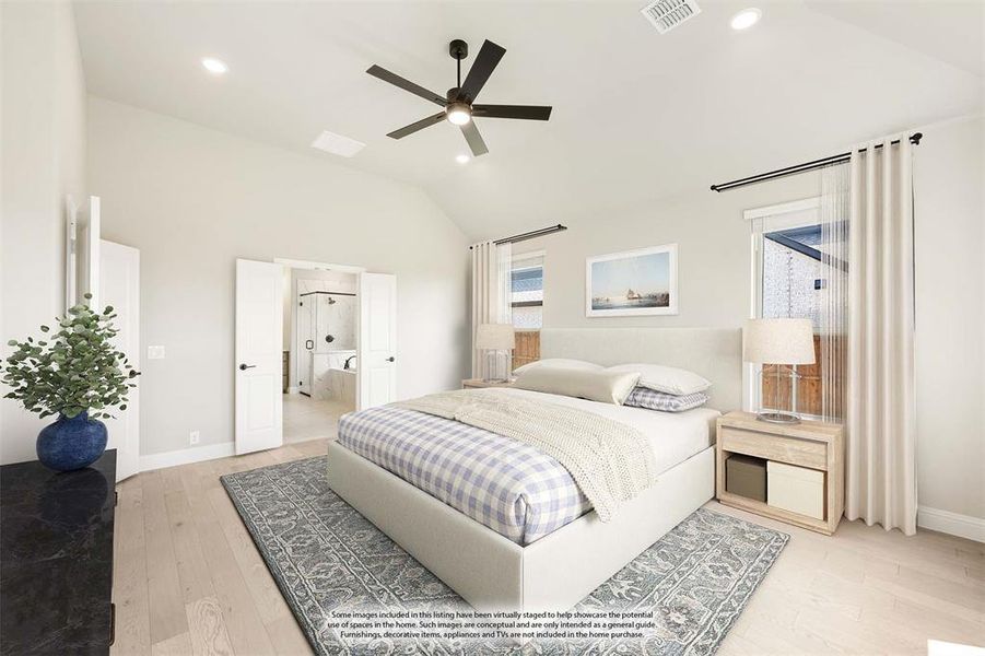 Furnished interior view inside a new home in Timberbrook 3B-4A, Justin (Image 10).