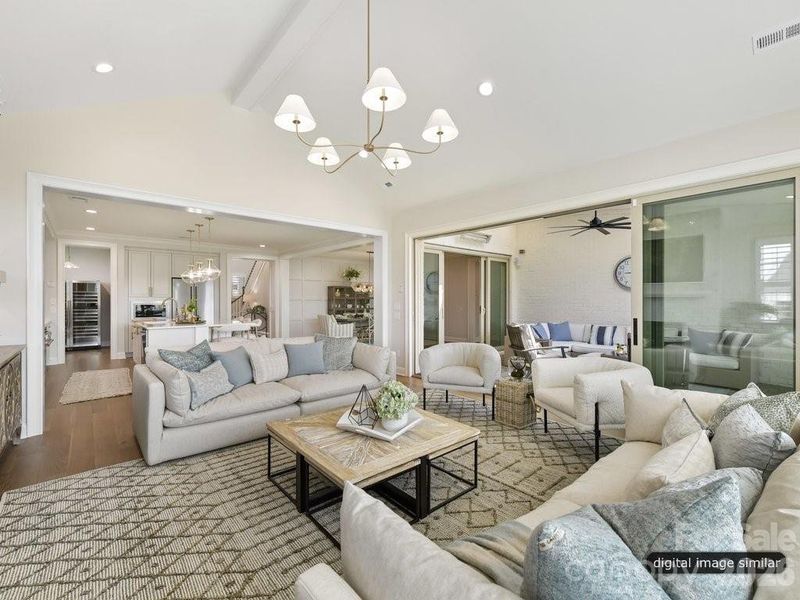 Furnished interior view inside a new home in , Charlotte (Image 9). Furnished interior view inside a new home in , Charlotte (Image 9).