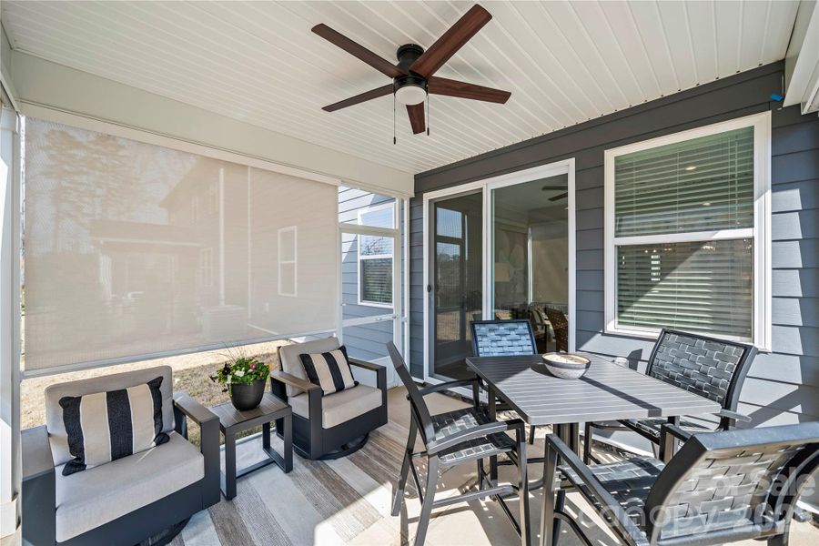 Exterior details and patio area of a home in Roseshire Chase, Huntersville (Image 23). Exterior details and patio area of a home in Roseshire Chase, Huntersville (Image 23).