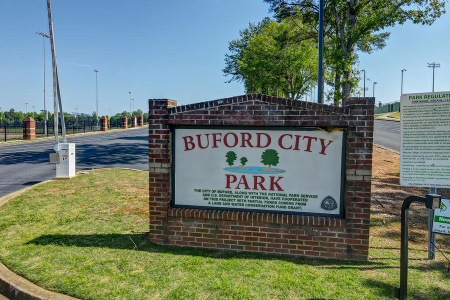 Front exterior of a new home in Hemingway, Flowery Branch, GA, highlighting curb appeal (Image 26).