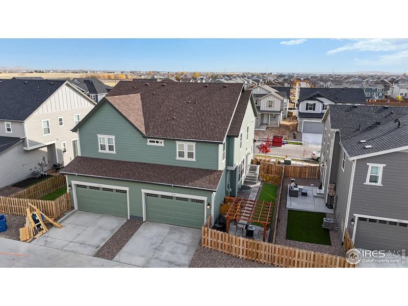 Exterior details and patio area of a home in , Commerce City (Image 29).