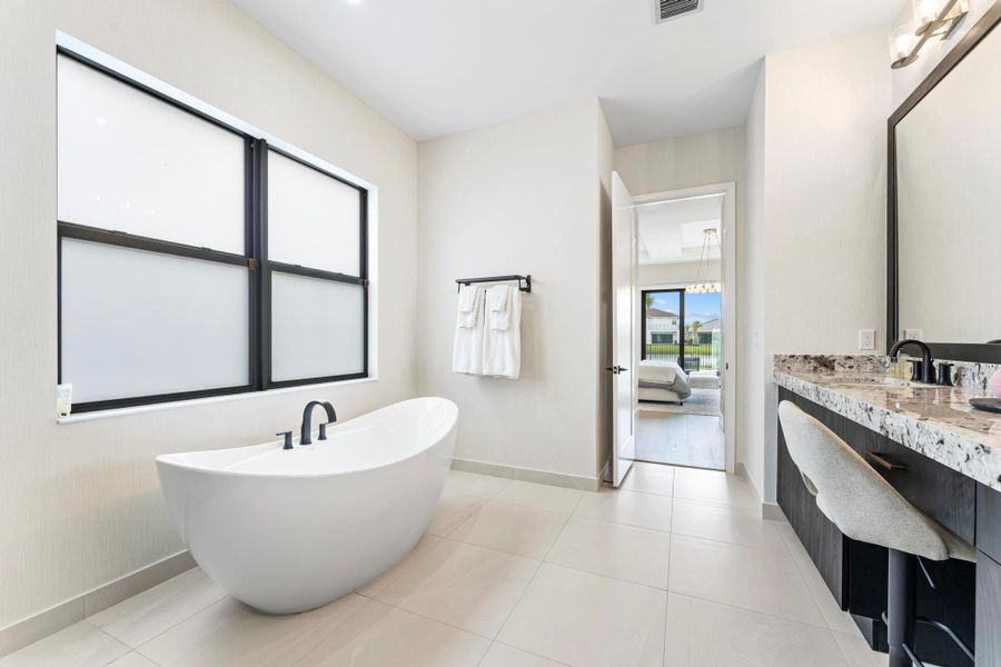 Furnished interior view inside a new home in , Palm Beach Gardens (Image 15).