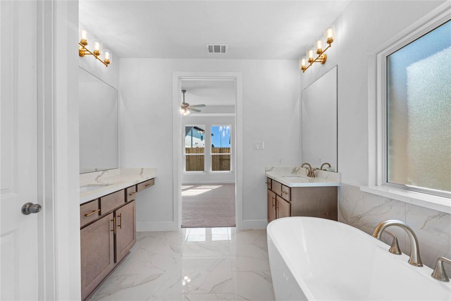Furnished interior view inside a new home in Cross Creek West, Fulshear (Image 8).
