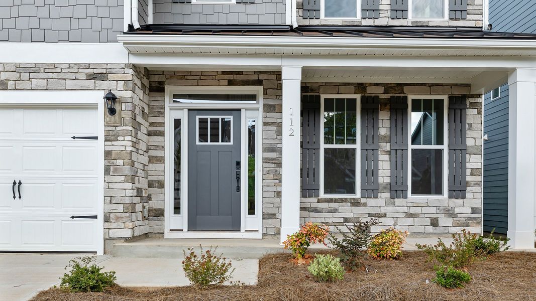 Exterior details and patio area of a home in Sunset Summits, Spartanburg (Image 2). Exterior details and patio area of a home in Sunset Summits, Spartanburg (Image 2).