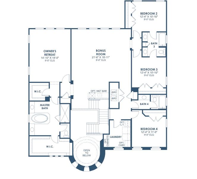 2D floor plan layout for the Madeira III by Homes by WestBay in Star Farms at Lakewood Ranch, Lakewood Ranch, FL (Image 3).