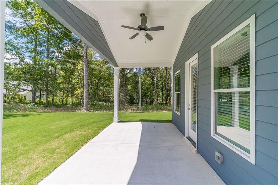 Exterior details and patio area of a home in , Loganville (Image 29).