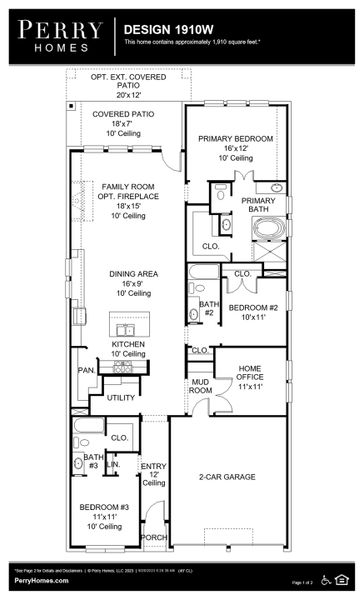 Floor Plan for 1910W