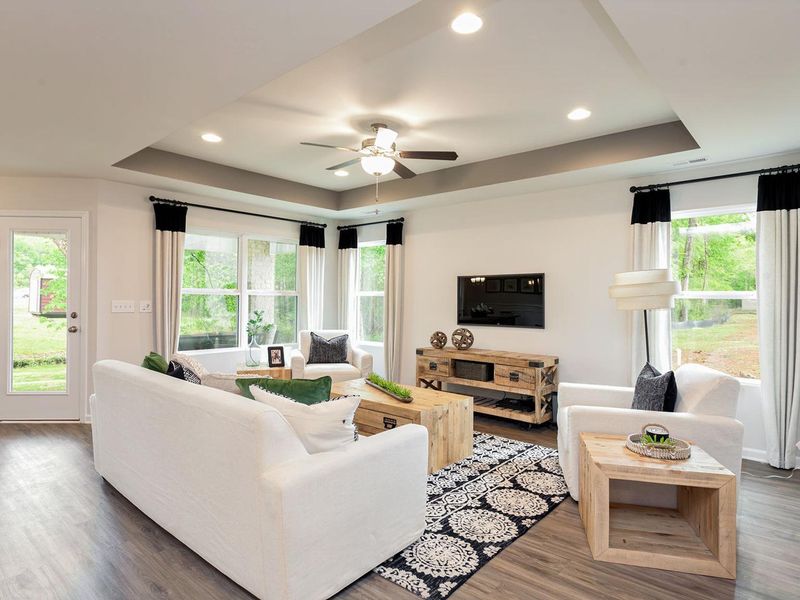 Representative furnished interior of a home built from the The Franklin D by Davidson Homes LLC in Bailey Park, Fayetteville (Image 14).