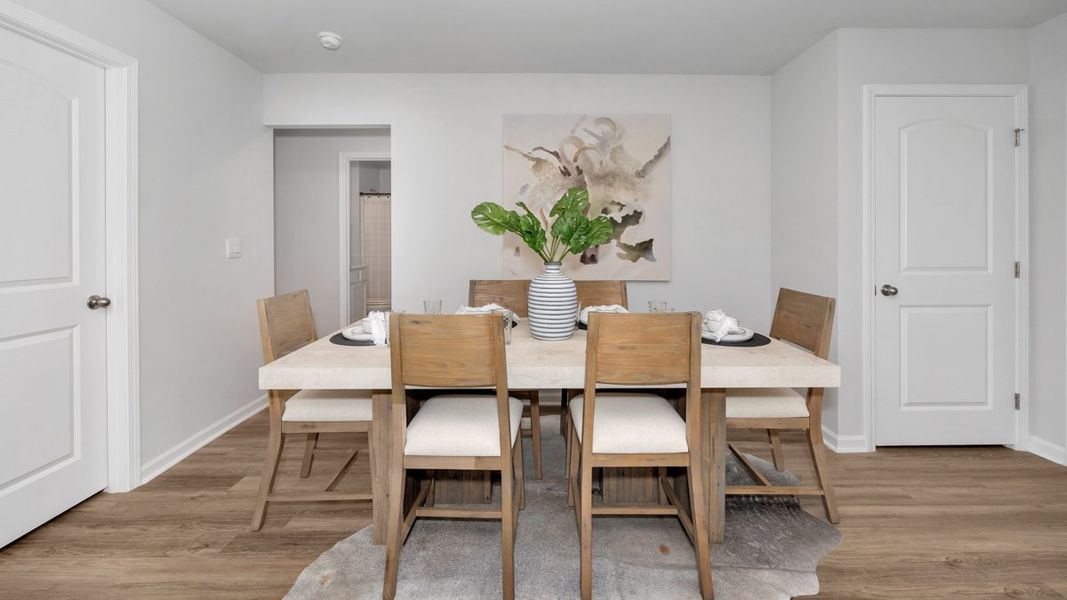 Representative furnished interior of a home built from the Lakeside by D.R. Horton in Bailey Park, Fayetteville (Image 15).