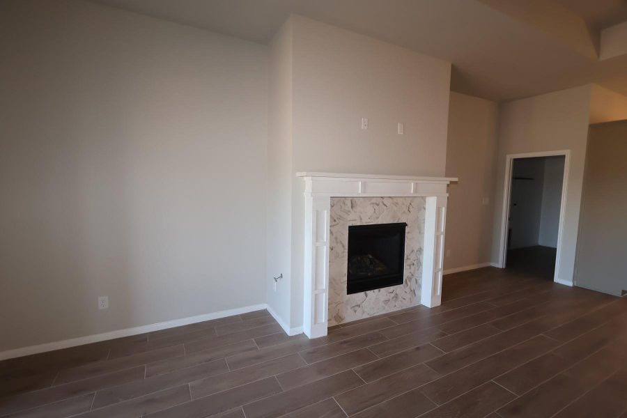 Great room with warming fireplace