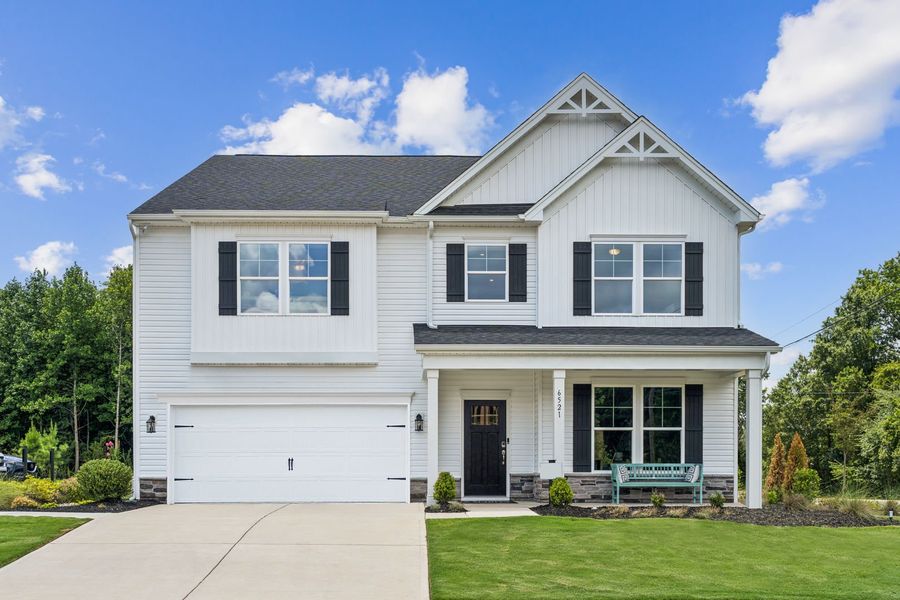 Representative exterior photo of a completed home built from the The Shiloh by Stanley Martin Homes in Clairmont, Charlotte, NC (Image 26).