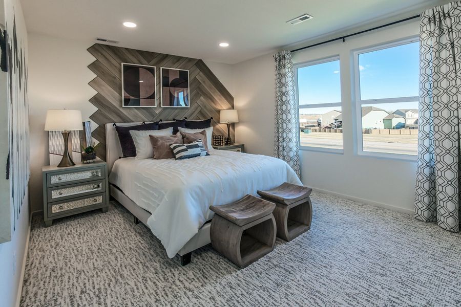 Representative furnished interior of a home built from the Twain by Hartford Homes in Trailside, Timnath (Image 55).