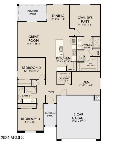 Sabino- Lot 393- Marigold Floor Plan