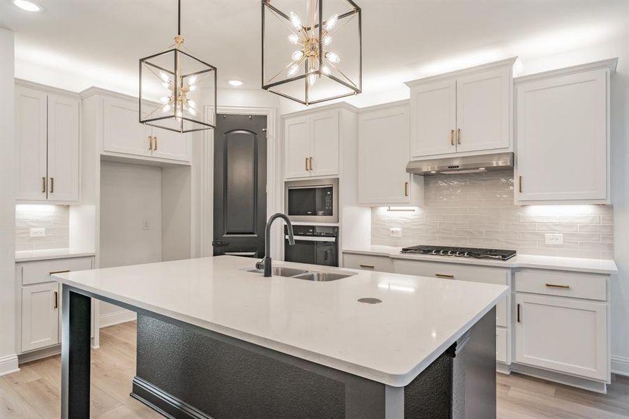 Furnished interior view inside a new home in Pecan Square, Northlake (Image 6).