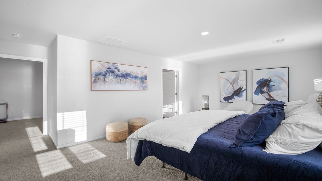 Furnished interior view inside a new home in The Groves at Bees Creek, Ridgeland (Image 27).