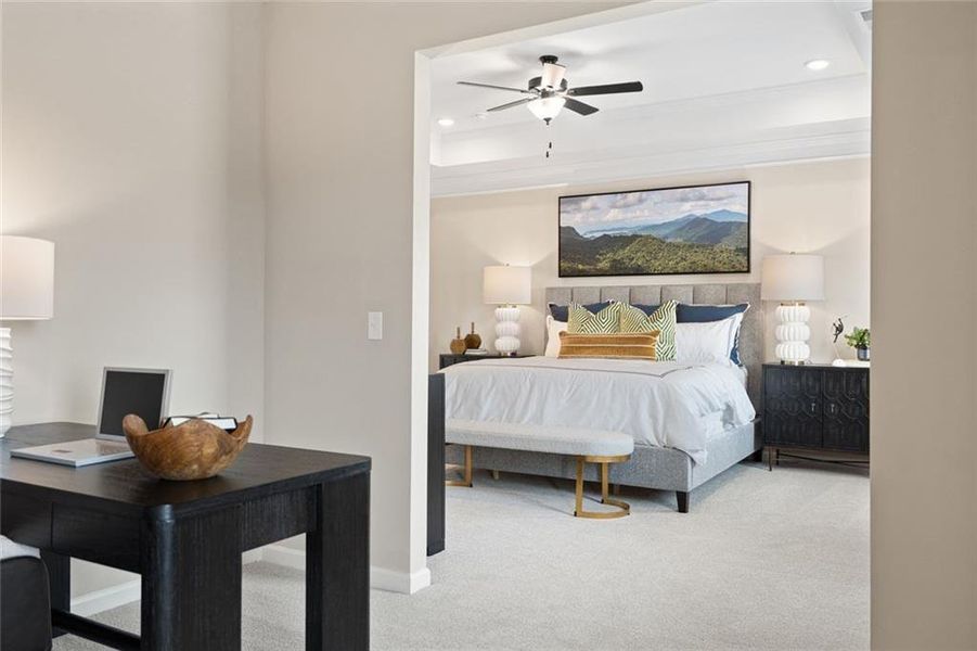 Furnished interior view inside a new home in Sagebrook, Powder Springs (Image 10).